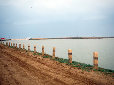 Syr Darya River, 15 miles East of Kokaral, Kokaral Dam, Kazakhstan 2015